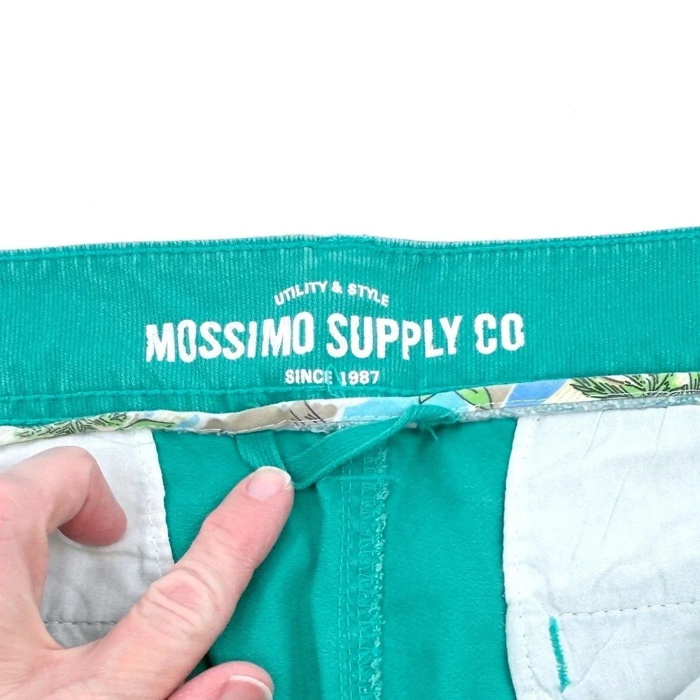 Mossimo Supply Co Cut-Off Raw Hem‎ Slim Straight Short Mens 40 Green Lot of 2